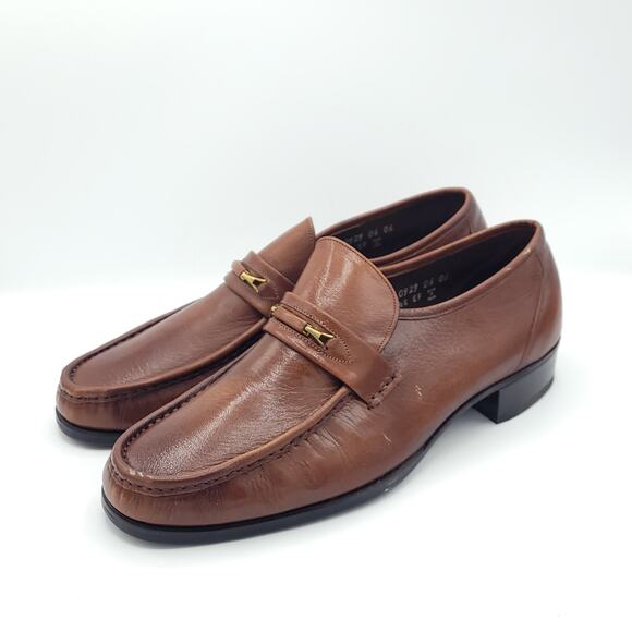 Florsheim Imperial Brown Leather Loafers Dress men\'s size 10E wide main image 9
